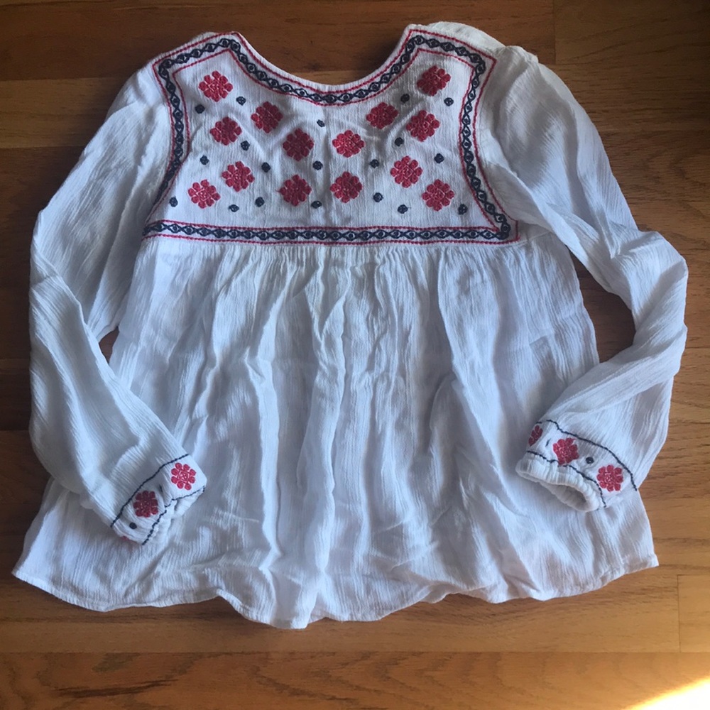 Mayoral white gauze top